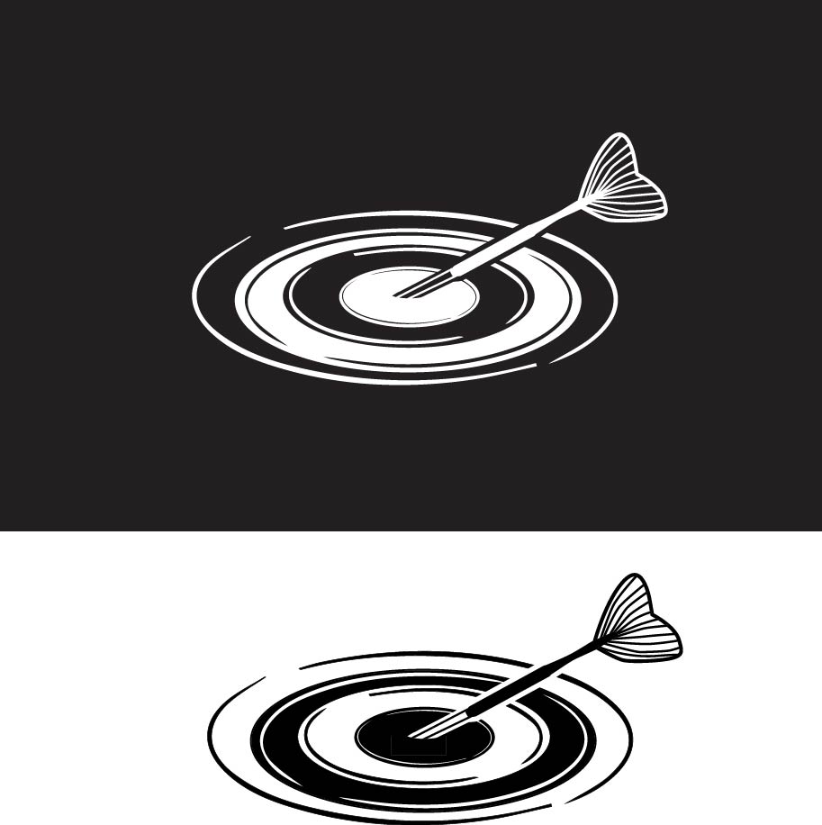 Dartboard theory ripple logo 3
