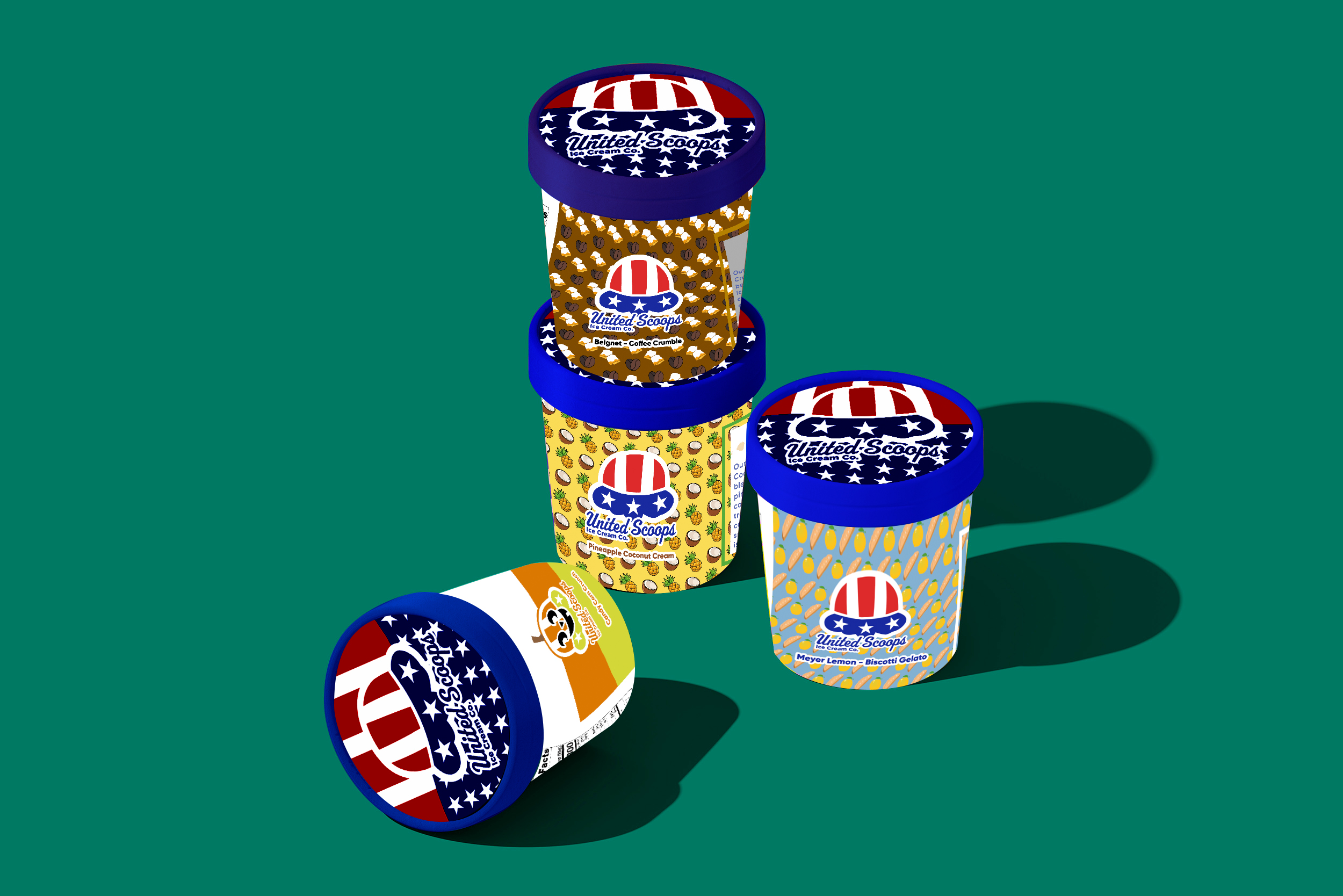 Ice Cream Pint Mock Up